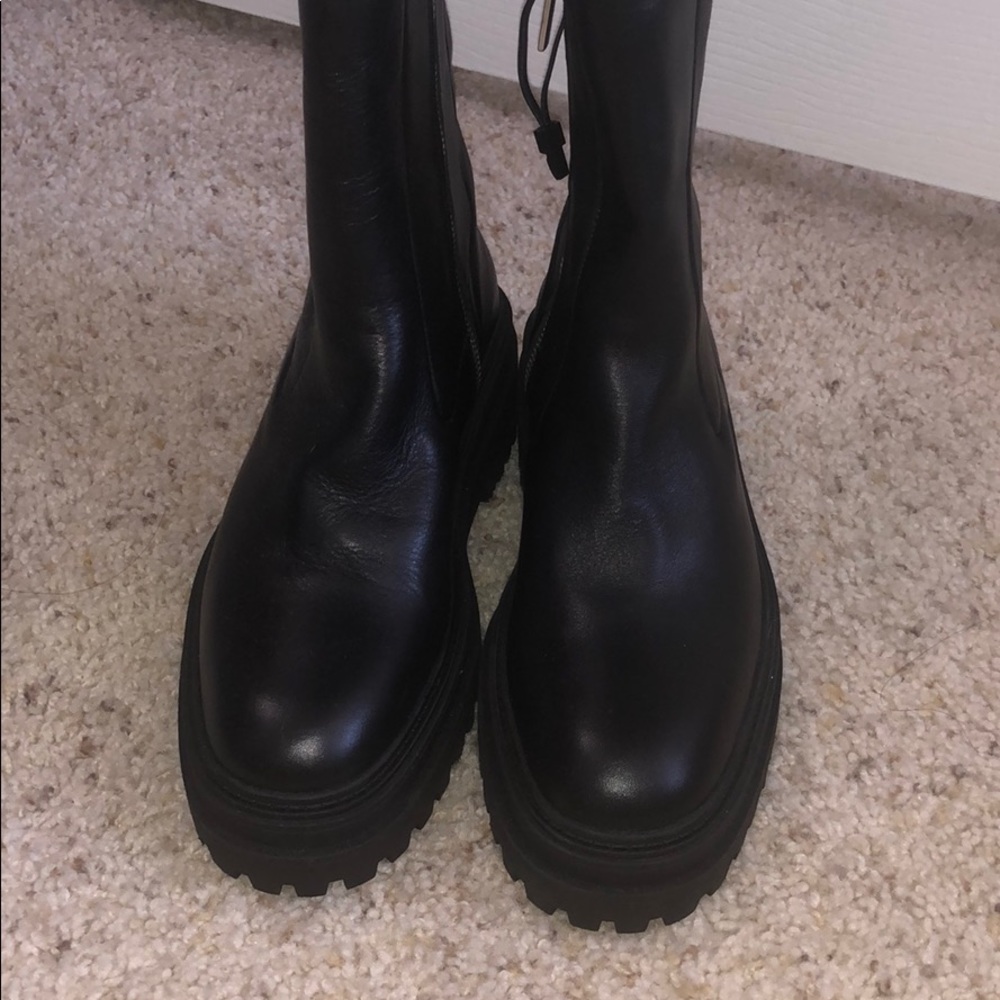 Zara Chunky leather boots